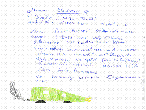 Beschreibung der Aktion